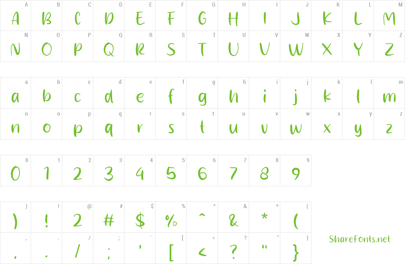 Font Smoth Melon preview